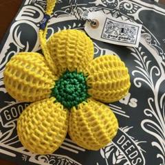 タイ good goods お花 キーチェーン 【イエロー】