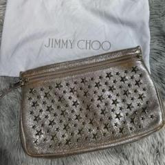 JIMMY CHOO シルバー クラッチバッグ ジミーチュウ JIMMY CHOO クラッチバッグ デレク シルバー GACKT