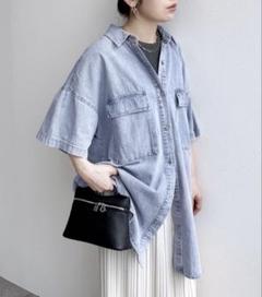 【新品】reca 半袖デニムシャツ