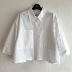 IENA FABRICA クロップドシャツ ホワイト IENA（イエナ）の「《追加4》FABRICA クロップドシャツ（シャツ