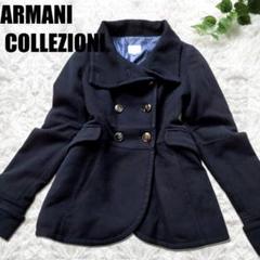ARMANI COLLEZIONI 短丈ウールPコート 2025年最新】ARMANI COLLEZIONI ピーコート・ウールコートの人気