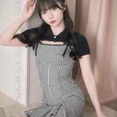 最安値 ショートボレロアンサンブルギンガムワンピ♡XS♡完売品♡ミシェルマカロン ミシェルマカロン ショートボレロアンサンブルギンガムワンピ