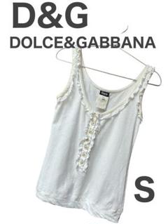 D&G DOLCE&GABBANA フリルノースリーブ ホワイト