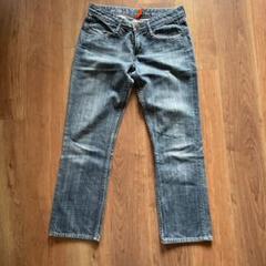 earnest sewn ウォッシュ ストレートデニム