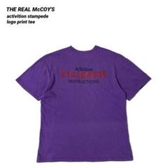 THE REAL McCOY'S リアルマッコイ スタンピード ロゴ Tシャツ