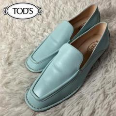 TOD'S クロコダイル風ローファー 37 ネイビー TOD'S - 【美品】TODS トッズ ローファー ネイビー 紺 サイズ:34