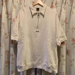 87【即完売品】ハフ♤半袖ポロシャツ　ハーフジップ　センター刺繍ロゴ　M HUF 全3色 ハフ ハーフジップポロシャツ OS ZIP POLO 半袖