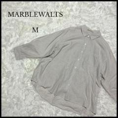 美品【MARBLEWALTS】マーブルワルツ ストライプシャツ ベージュ Mのサムネイル