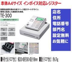 613店名設定無料カシオ10部門TE-300 インボイスレジスター軽減