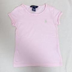 【美品】ラルフローレン RALPH LAUREN フリル付きピンクTシャツ