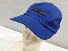 USA製 DKNY ダナキャラン ロゴ キャップ 帽子 美品 ブルー フリー