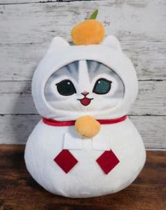 モフサンド 鏡餅にゃん(グレー) BIGぬいぐるみ - メルカリ