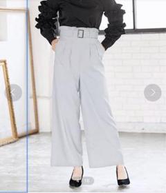 KOBELETTUCE ハイウエストワイドパンツ