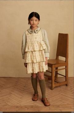 apolina kids 刺繍　くすみブルー　ワンピース　3-5Y Apolina - LILY SOURIRE インポート子供服/通販