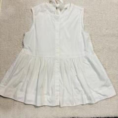 美品♡eldo抗菌ノースリーブフリルブラウス CLASSY掲載 ぺプラムギャザー