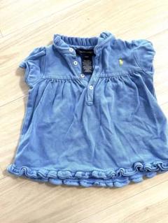 ✴︎Ralph Lauren フリル付きポロシャツ 18M 青✴︎