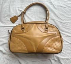 PRADA 2000SS プラダボーリングバッグミニボストンレザー 茶色 PRADA 2000SS プラダボーリングバッグミニボストンレザー 茶色