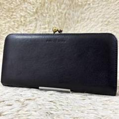 【美品】Dakota ダコタ 長財布 がま口 ブラック 黒 ラルゴ