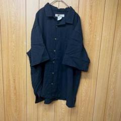 TS186【US輸入】Joe Marlin　半袖シャツ【メンズ2XL】ネイビーのサムネイル