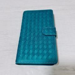 AQUOS zero6 SHG04 ケース　編み込み　手帳型　グリーン