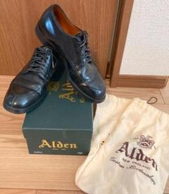 Alden オールデン 5433 コードバン Vチップ シューズ サイズ9E 美品☆オールデン 7D【☆コードバン/希少!!レザーヒール仕様