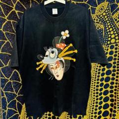 前衛的 浮世絵 個性的 メンズ リプリント Tシャツ 新品 ウォッシュ加工
