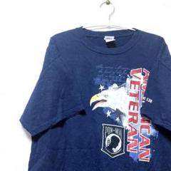 AMERICAN VETERAN 鷹 GILDAN ギルダン　ネイビー　Tシャツ