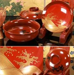 BJ104　時代漆器　烏漆絵　日の出金沢蒔絵　煮物椀　二客　木製 BJ104 時代漆器 烏漆絵 日の出金沢蒔絵 煮物椀 二客 木製 - メルカリ