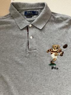Polo Ralph Lauren グレー ポロシャツ　ボロベア　ラグビー　L Polo Ralph Lauren グレー ポロシャツ ボロベア ラグビー L
