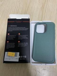 iPhone15 Pro ケース 緑 グリーン モスグリーン カバー 保護