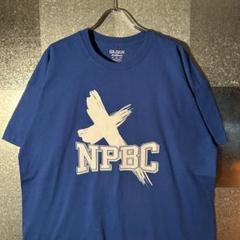USA古着Tシャツ XLサイズ GILDAN オーバーサイズ　ブルー
