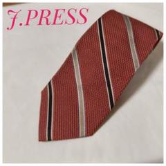 J.PRESS　J.プレス　レジメンタルストライプネクタイ　レッド系のサムネイル