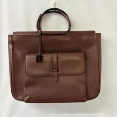 GUCCI グッチ レザー ハンドバッグ ブラウン トムフォード
