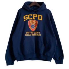 GILDAN ギルダン SCPD POLICE プリント パーカー プルオーバーのサムネイル