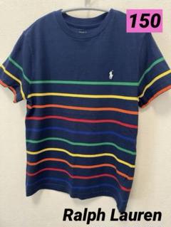 【150】ラルフローレンMサイズ ボーダーTシャツネイビーのサムネイル