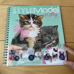 STYLE Model Kitty ぬり絵　シール　ねこ　cat Sticker