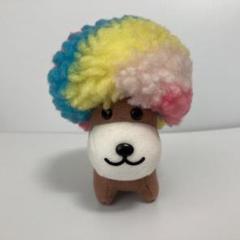 アフロ犬 ぬいぐるみ レインボー - メルカリ
