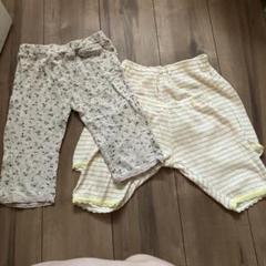 110cm美品コンビミニビケット花柄パンツ3枚セット
