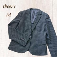 【春夏物】theoryセオリー／テーラードジャケット ストライプ グレー 背抜き