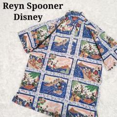Reyn Spooner ディズニー アロハシャツ 総柄 コットン 100%