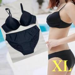 XL 新品未使用　水着　ビキニ　セパレート　レディース　ブラック　黒　シンプル