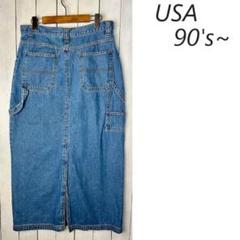 USA古着 80s～ USA製 HAMILTON ライトオンスデニムスカート 8 b7023c66e9a83880fa7e6ad2f9adbd