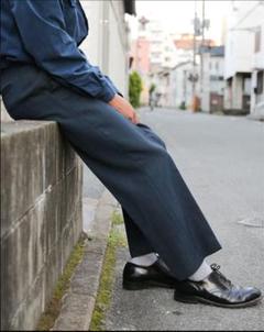 イギリス軍　オフィサーパンツ　スラックス　ドレスパンツ　ブラックのサムネイル