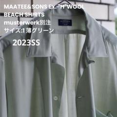 MAATEE&SONS23SS 別注"H"WOOL BEACH SHIRTS 1のサムネイル