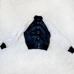 【希少】コムデギャルソン　ブラック　スカジャン xs 希少】港商 コムデギャルソン スカジャン ブラック - メルカリ