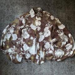 珍品 90s 着物袖 総柄シャツ 和柄 フラワー 花柄 レトロ 希少 古着