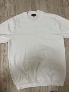 ☆2025ss新品☆ヒルトン トガニット Tシャツ 半袖ニット ホワイト L 戸賀敬城氏プロデュース TOGA KNIT T-SHIRT SHORT SLEEVE