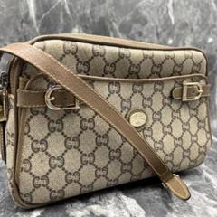✨美品✨GUCCI GGショルダーバッグ レザー ベージュ ゴールド金具 ロゴ
