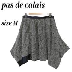 pas de calais パドカレ 薄手 ひざ丈 スカート Mサイズ　c035