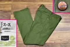 60s ROEBUCKS ビンテージ ツイルパンツ W34 sears スタプレ 60s ROEBUCKS ビンテージ ツイルパンツ W34 sears スタプレ